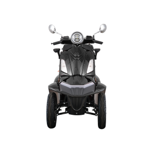 Vista Quater-Pro black 4 wheel mobility scooter for elderly with adjustable seat