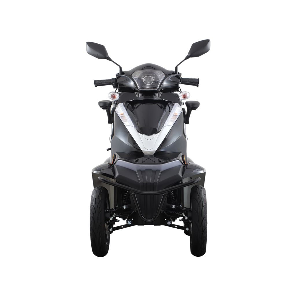 Vista Quater-2 black electric scooter for elderly with EEC