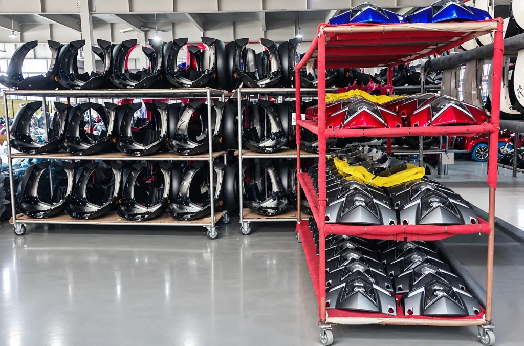 CKD mobility scooter parts prepared for export